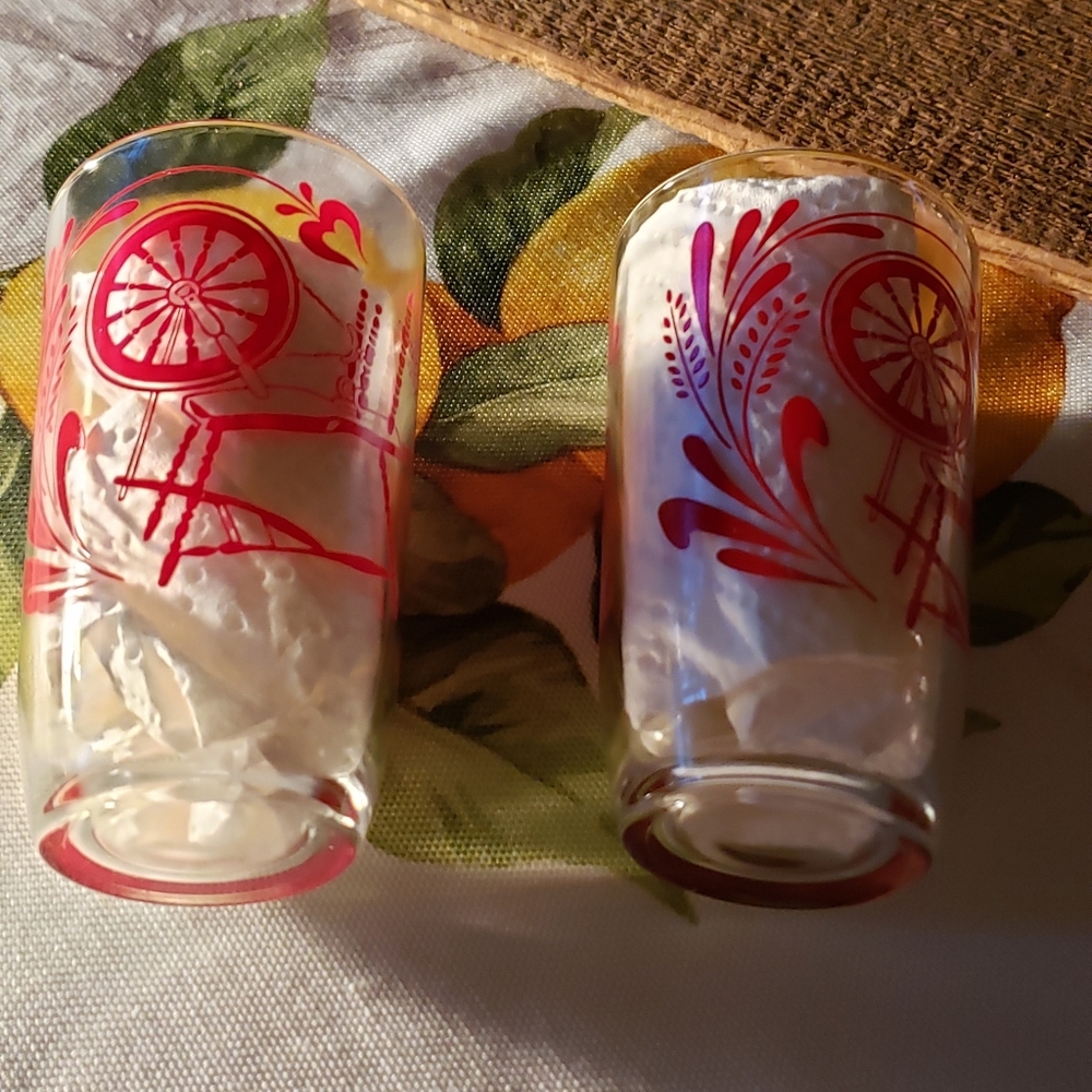 Swanky Swigs | Duo Vintage Juice Glasses - Picture 4 of 4